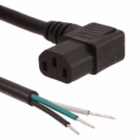 CNC Tech - 800-1603-2-SJT0-BL-00050 - CORD PWR R/A FEMALE-OPEN END .5M