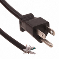 CNC Tech - 800-1801-2-SVT0-BL-00100 - CORD POWER MALE-OPEN END 1M