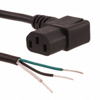 CNC Tech - 800-1803-2-SJT0-BL-00300 - CORD PWR R/A FEMALE-OPEN END 3M