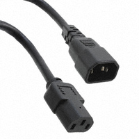 CNC Tech - 800-1806-2-SJT0-BL-00100 - CORD POWER 18AWG X 3C W/DRAIN 1M