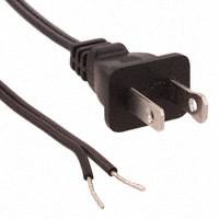 CNC Tech - 800-1808-0-SPT1-BL-0006F - CORD PWR 18AWG X 2C SPT OPEN 6'