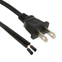 CNC Tech - 800-1808-2-SPT2-BL-0008F - CORD PWR 18AWG X 2C SPT OPEN 8'