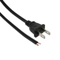 CNC Tech - 800-1809-2-SPT2-BL-0006F - CORD POWER MALE-OPEN END 6'