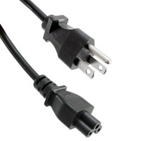 CNC Tech - 800-18-39B-BL-0006F - NEMA 5-15P TO IEC-C5 SVT BLACK