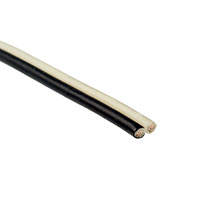 CNC Tech - 21458-22-2-0500-0102-1-TS - MPPE FLT RBB BL/WH 2C 22AWG 500'