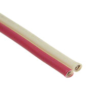 CNC Tech - 21458-20-2-0500-0402-1-TS - MPPE FLT RBB WH/RD 2C 20AWG 500'