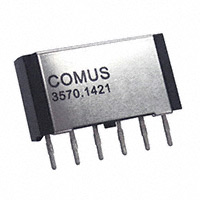 Comus International - 3570-1421-122 - RELAY REED SIP DPST .5A 12V W/EM