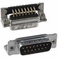 Conec - 163A17539X - CONN D-SUB PLUG 15POS R/A SOLDER