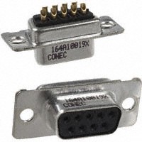 Conec - 164A10019X - CONN DSUB RCPT 9POS STR SLDR CUP