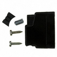 Conec - 165X10389XE - CONN BACKSHELL DB9 STR BLACK