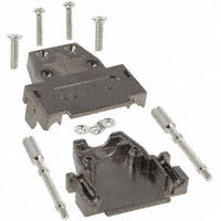 Conec - 165X10919XE - CONN BACKSHELL DB15 STR METALIZD