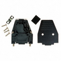 Conec - 165X11239XE - CONN BACKSHELL DB9 DL EXIT BLK