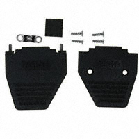 Conec - 165X11249XE - CONN BACKSHELL DB15 DL EXIT BLK