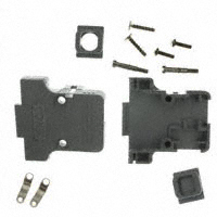 Conec - 165X11879XE - CONN BACKSHELL DB15 DL EXIT GREY