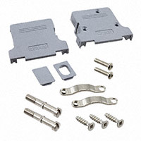 Conec - 165X11889X - CONN BACKSHELL DB25 DL EXIT GREY