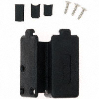 Conec - 165X13219XE - CONN BACKSHELL DB9 DL EXIT BLK