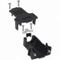 Conec - 165X13369XE - CONN BACKSHELL DB9 STR BLACK