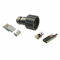Conec - 17-200591 - CONN PLUG ASSY USB 2.0 MTL IP67