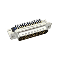Conec - 241A25780X - CONN DSUB HD PLUG 44POS R/A SLDR