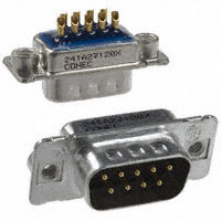 Conec - 241A27120X - CONN DSUB PLUG 9POS STR SLDR CUP