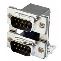 Conec - DLS1PP5AN23X - CONN D-SUB PLUG 9POS R/A SLDR