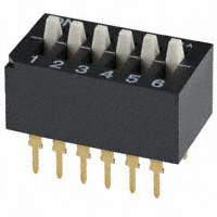 Copal Electronics Inc. - CES-0602MC - SWITCH SLIDE DIP SPST 100MA 6V