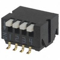 Copal Electronics Inc. - CHP-041TB - SWITCH PIANO DIP SPST 100MA 6V
