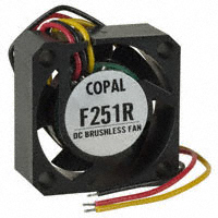 Copal Electronics Inc. - F251RF-12LLB - FAN AXIAL 25X10MM 12VDC WIRE