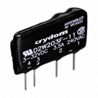 Crydom Co. - D2W203F-11 - RELAY SSR 3.5A SIP DC 280V